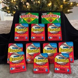 LOT of Vintage 10 Sealed 1988 Donruss Baseball & 2 1989 Bowman Baseball Packages